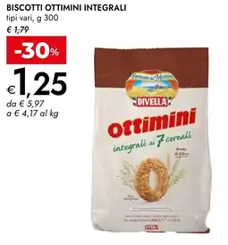 Bennet Biscotti ottimini integrali DIVELLA offerta