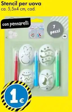 Tedi Stencil per uova offerta