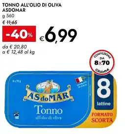 Bennet Tonno all'olio di oliva ASDOMAR offerta