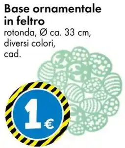 Tedi Base ornamentale in feltro offerta