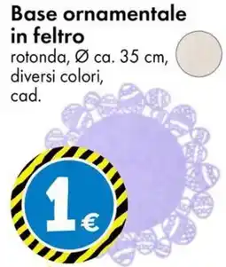 Tedi Base ornamentale in feltro offerta