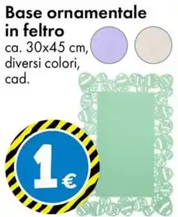 Tedi Base ornamentale in feltro offerta