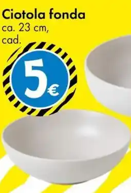 Tedi Ciotola fonda offerta