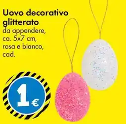 Tedi Uovo decorativo glitterato offerta