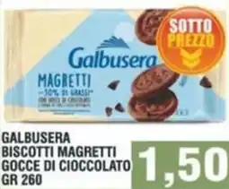 Bitar Galbusera biscotti magretti gocce di cioccolato offerta