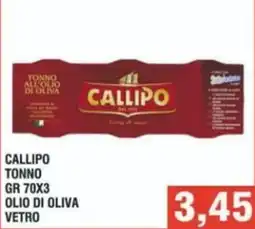 Bitar Callipo tonno olio di oliva vetro offerta