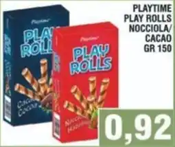 Bitar Playtime play rolls nocciola cacao offerta