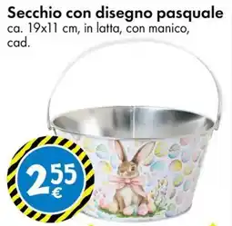 Tedi Secchio con disegno pasquale offerta