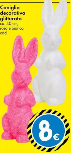 Tedi Coniglio decorativo glitterato offerta