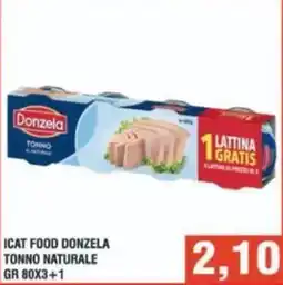 Bitar Icat food donzela tonno naturale offerta