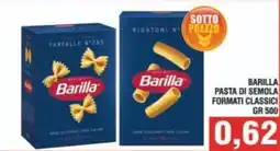 Bitar Barilla pasta di semola formati classici offerta