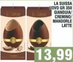 Bitar La suissa uovo gianduia/ cremino/ mandorle latte offerta