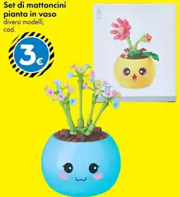 Tedi Set di mattoncini pianta in vaso offerta