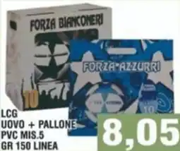 Bitar Lcg uovo+pallone pvc mis.5 linea offerta