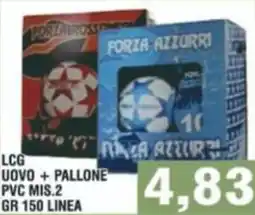 Bitar Lcg uovo+pallone pvc mis.2 linea offerta