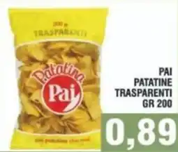 Bitar Pai patatine trasparenti offerta