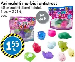 Tedi Animaletti morbidi antistress offerta