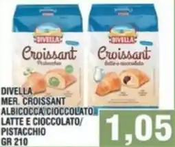 Bitar Divella mer. croissant albicocca cioccolato latte e cioccolato/ pistacchio offerta