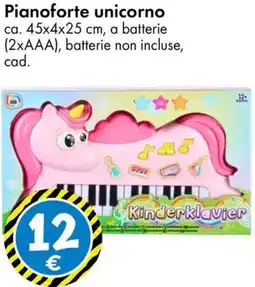 Tedi Pianoforte unicorno offerta