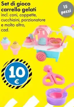 Tedi Set di gioco carrello gelati offerta