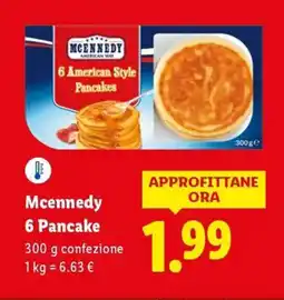 Lidl Mcennedy 6 Pancake offerta
