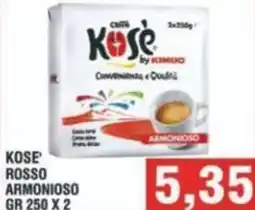 Bitar Kose rosso armonioso offerta