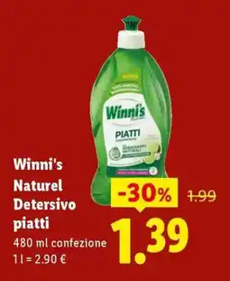 Lidl Winni's Naturel Detersivo piatti offerta