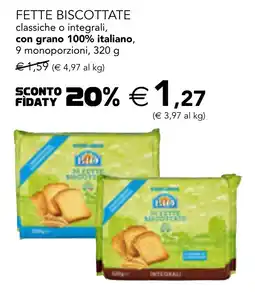 Esselunga Fette biscottate classiche o integrali offerta