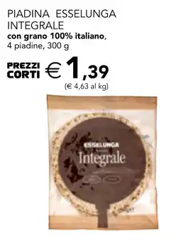 Esselunga Piadina esselunga integrale offerta