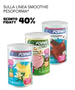Esselunga Sulla linea smoothie PESOFORMA offerta
