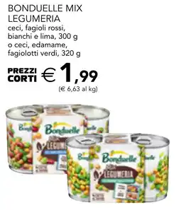 Esselunga Bonduelle mix legumeria ceci, fagioli rossi, bianchi e lima offerta