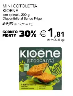 Esselunga Mini cotoletta kioene con spinaci offerta