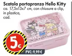 Tedi Scatola portapranzo Hello Kitty offerta