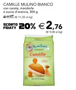 Esselunga Camille mulino bianco con carote, mandorle e succo d'arancia offerta