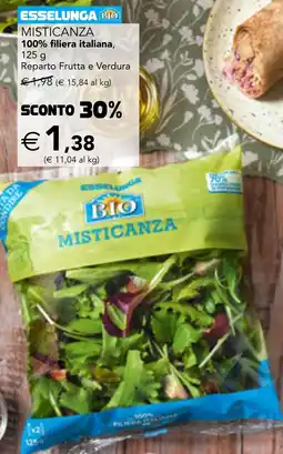 Esselunga Esselunga bio misticanza 100% filiera italiana, reparto frutta e verdura offerta