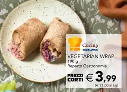 Esselunga Esselunga vegetarian wrap offerta
