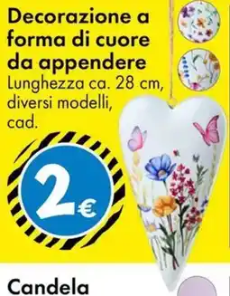 Tedi Decorazione a forma di cuore da appendere offerta