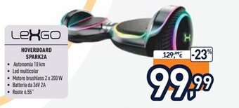 Unieuro Lexgo Hoverboard Spark2A offerta
