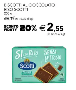 Esselunga Biscotti al cioccolato RISO SCOTTI offerta