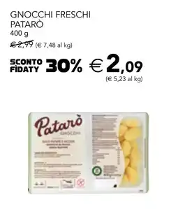 Esselunga Gnocchi freschi PATARÒ offerta