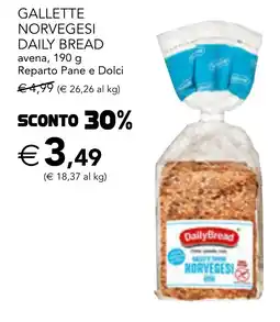 Esselunga Gallette norvegesi daily bread avena offerta