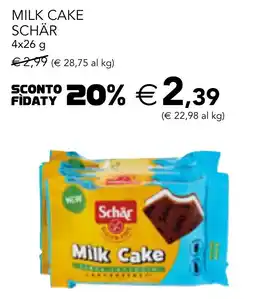 Esselunga Milk cake SCHÄR offerta