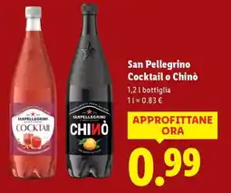 Lidl San Pellegrino Cocktail o Chinò offerta