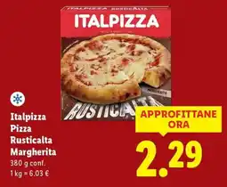 Lidl Italpizza Pizza Rusticalta Margherita offerta
