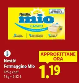 Lidl Nestlé Formaggino Mio offerta