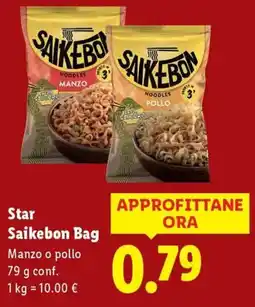Lidl Star Saikebon Bag Manzo o pollo offerta