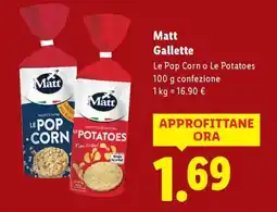 Lidl Matt Gallette offerta