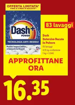 Lidl Dash Detersivo Bucato in Polvere offerta