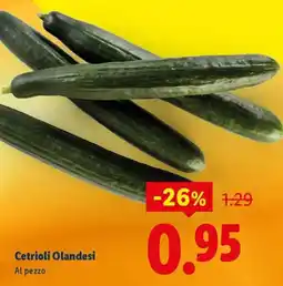 Lidl Cetrioli Olandesi offerta