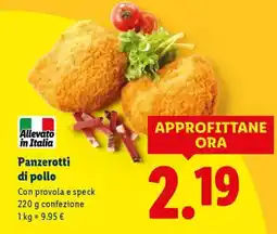 Lidl Panzerotti di pollo offerta